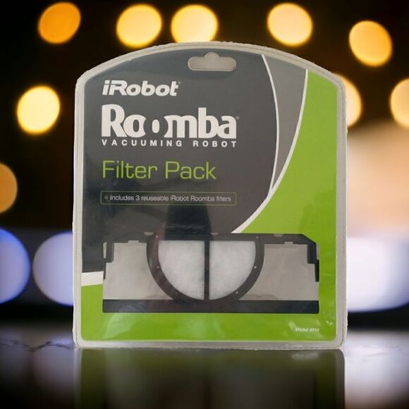 NIP iRobot Roomba Filter Pack 4910 Vacuum Robot 3 Filters Model New Reusable. Co - Picture 1 of 16
